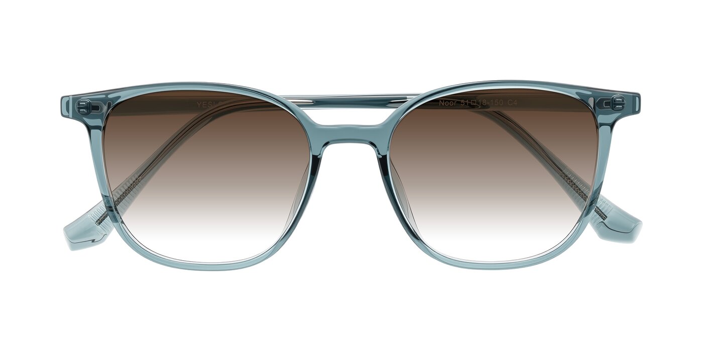 Noor - Transparent Blue Gradient Sunglasses