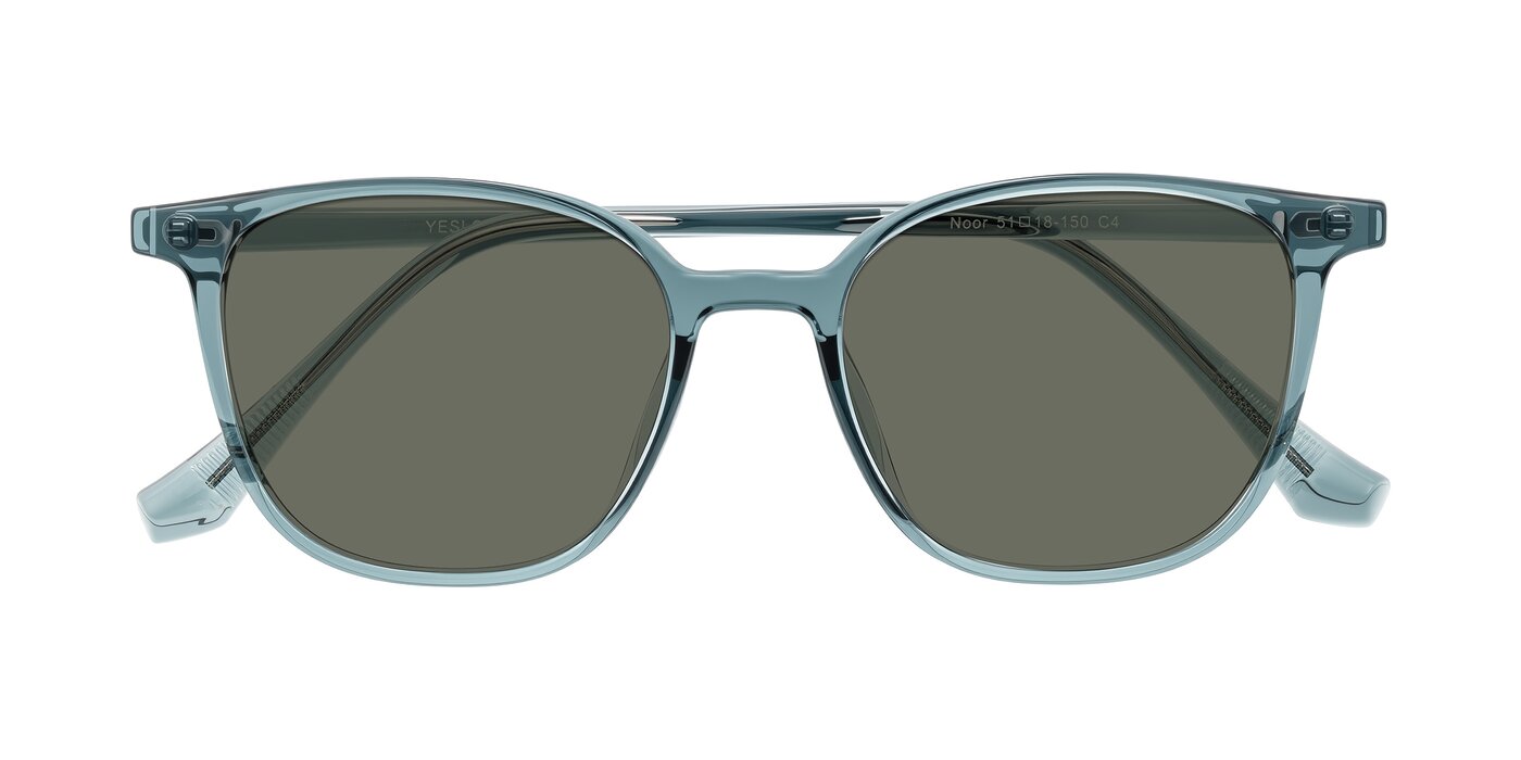 Noor - Transparent Blue Polarized Sunglasses