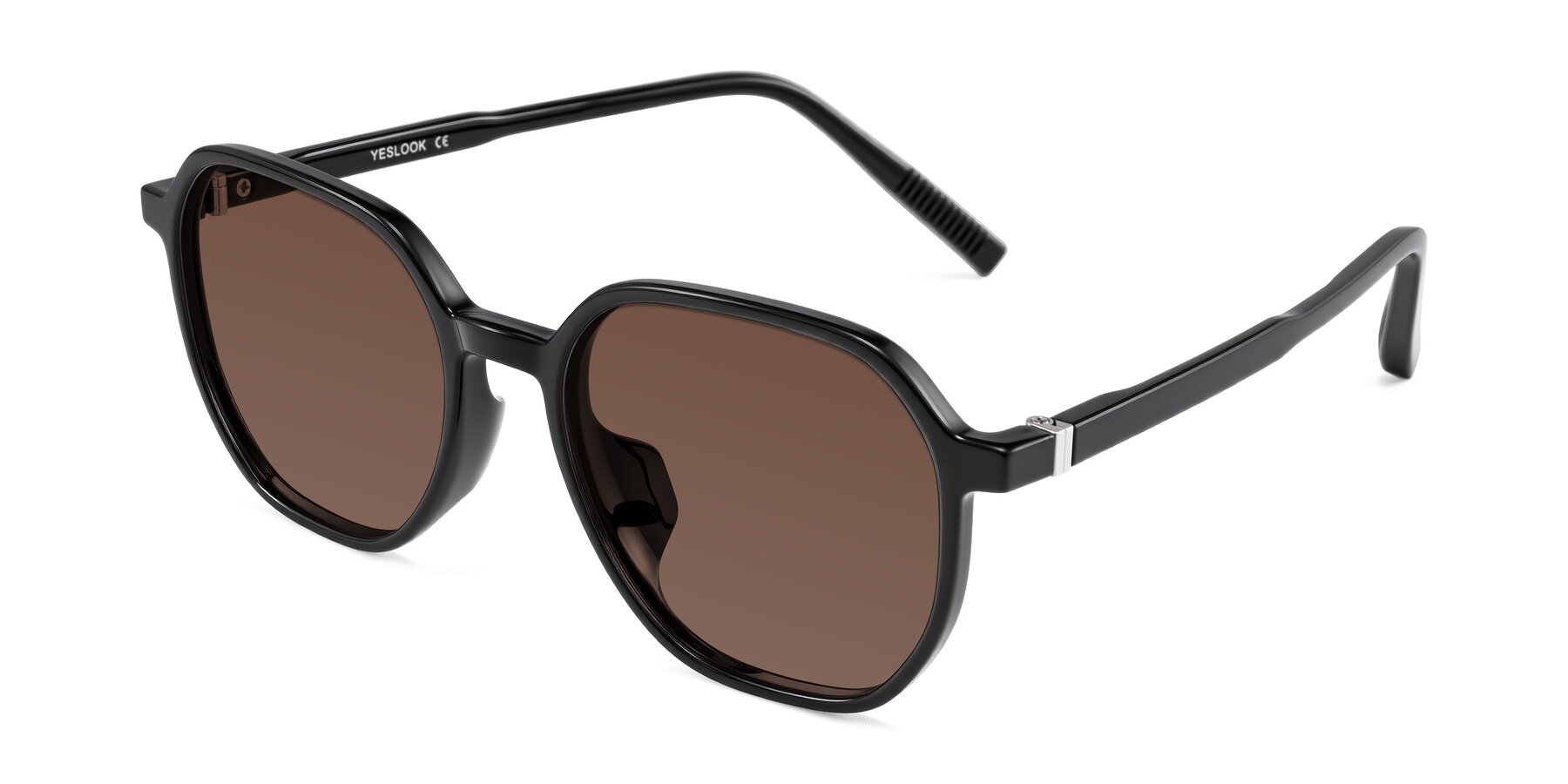Angle of Holzer in Black with Brown Tinted Lenses