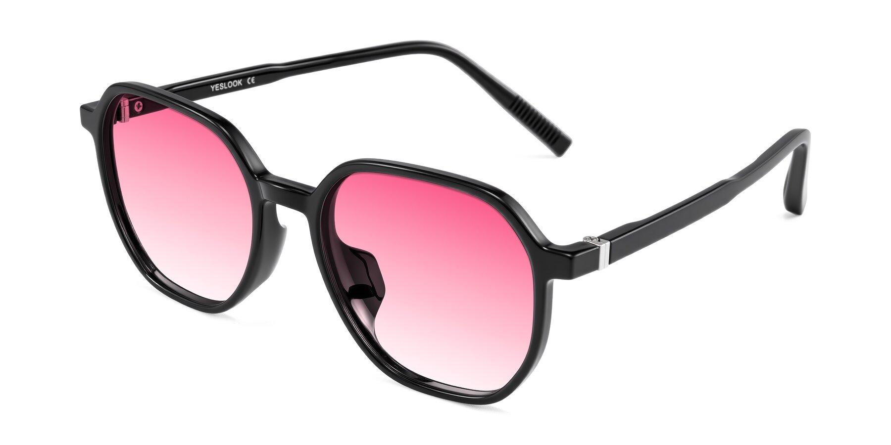 Angle of Holzer in Black with Pink Gradient Lenses