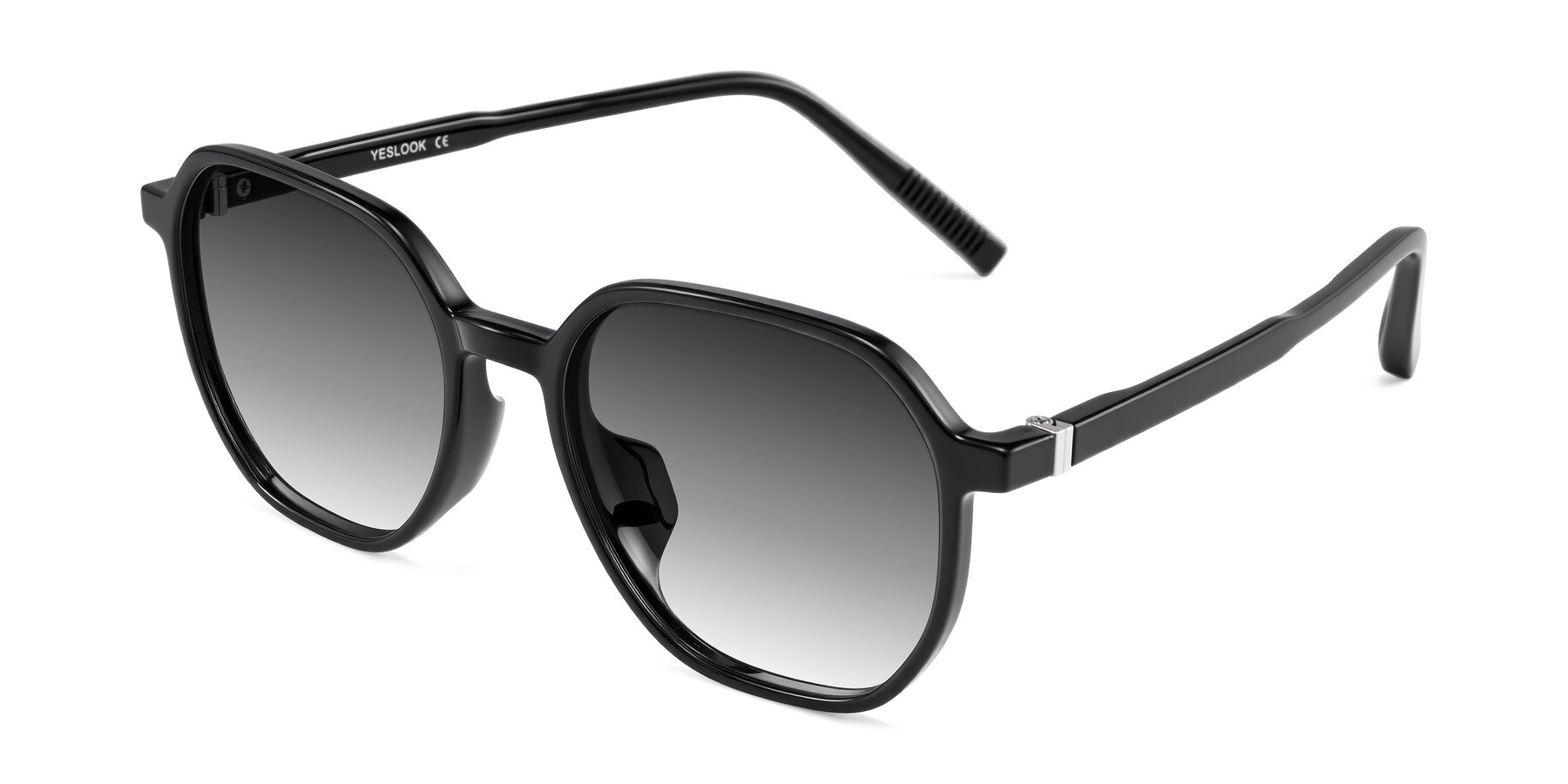 Angle of Holzer in Black with Gray Gradient Lenses