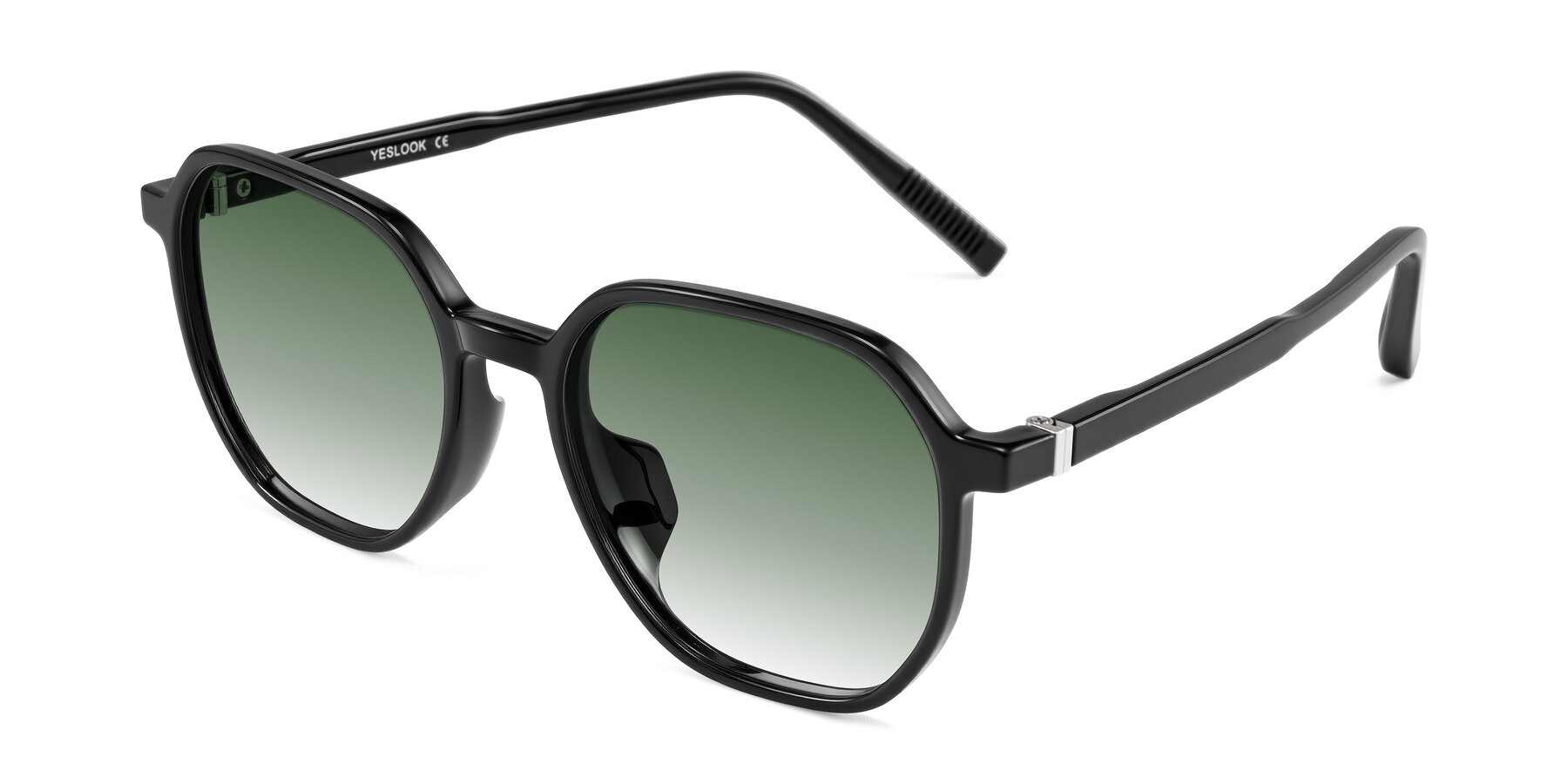 Angle of Holzer in Black with Green Gradient Lenses
