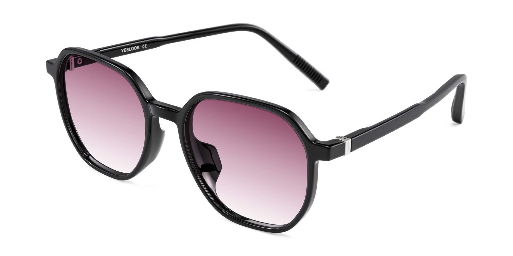 Angle of Holzer in Black with Wine Gradient Lenses