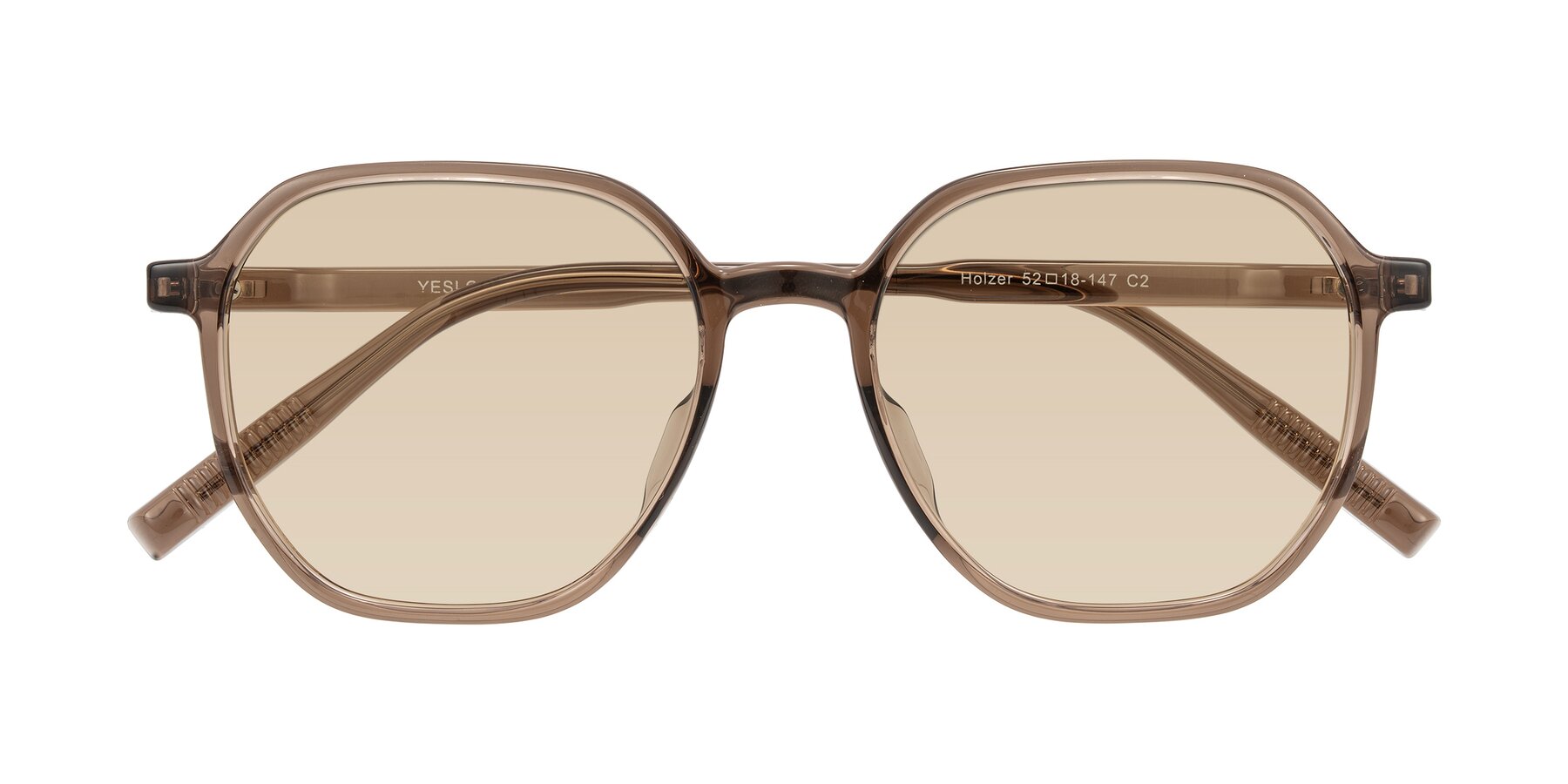 Folded Front of Holzer in Coffee with Light Brown Tinted Lenses