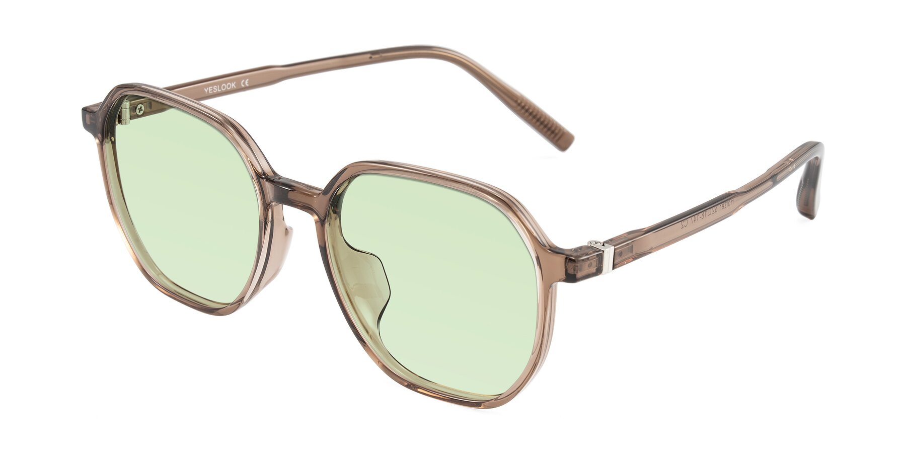 Angle of Holzer in Coffee with Light Green Tinted Lenses