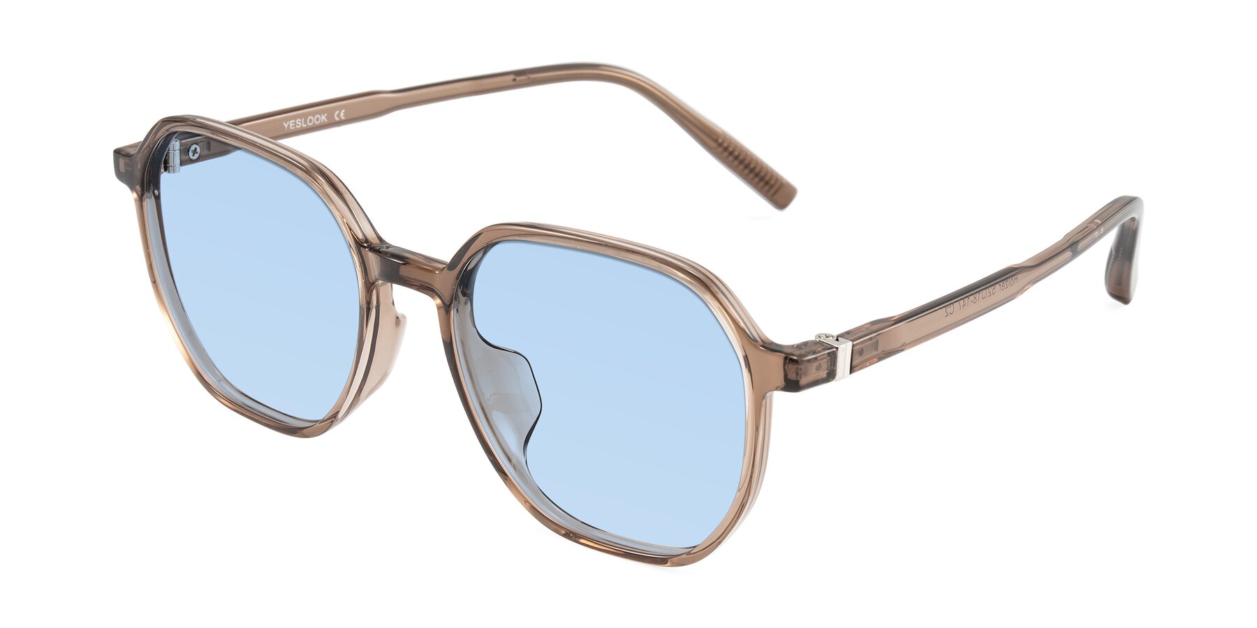 Angle of Holzer in Coffee with Light Blue Tinted Lenses