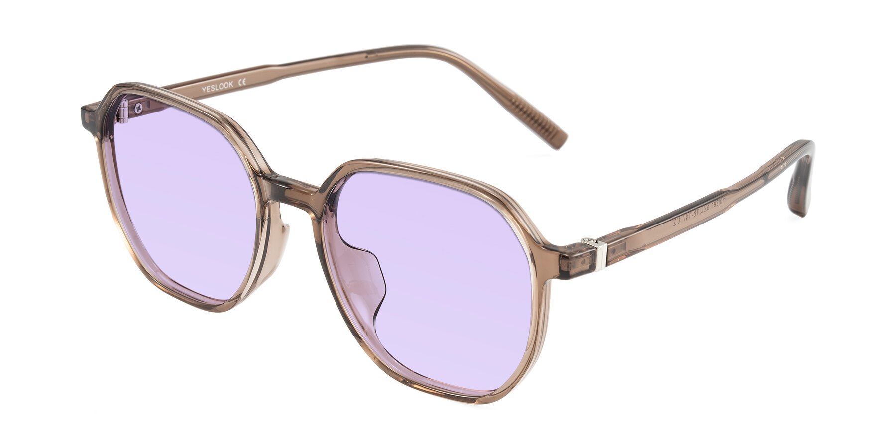 Angle of Holzer in Coffee with Light Purple Tinted Lenses