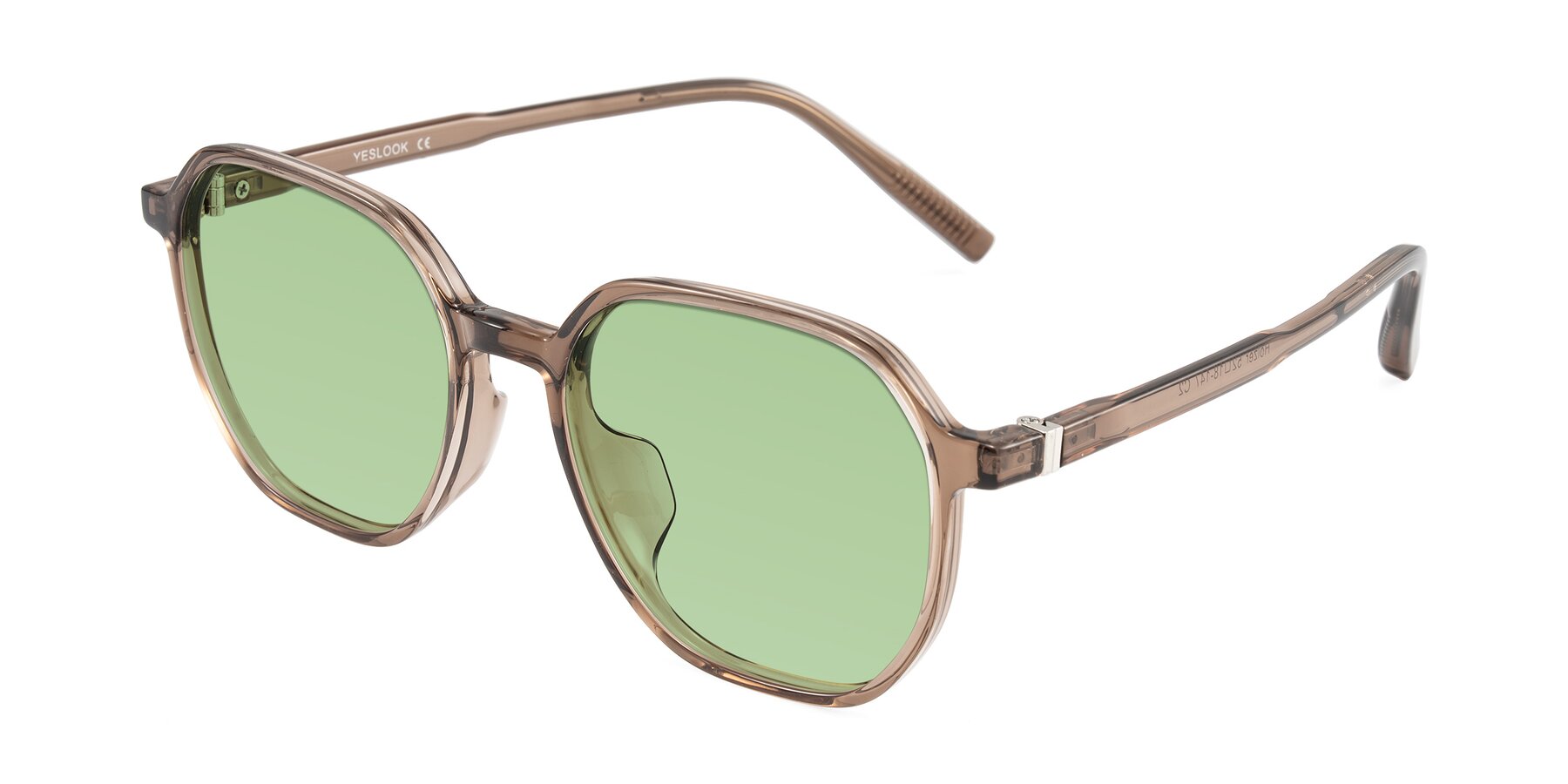 Angle of Holzer in Coffee with Medium Green Tinted Lenses