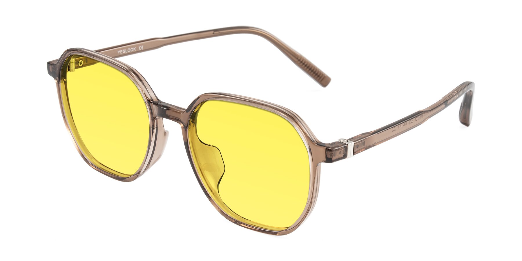 Angle of Holzer in Coffee with Medium Yellow Tinted Lenses