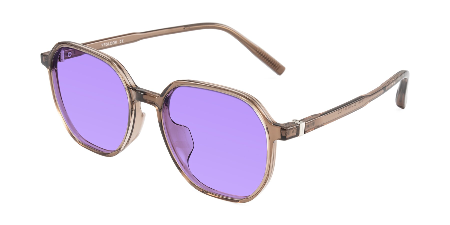 Angle of Holzer in Coffee with Medium Purple Tinted Lenses