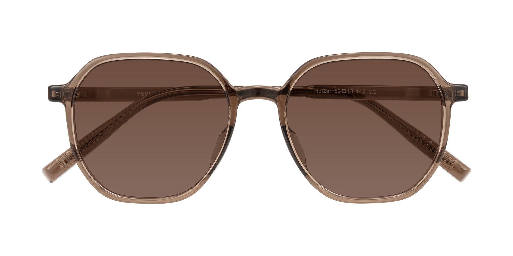 Folded Front of Holzer in Coffee with Brown Tinted Lenses