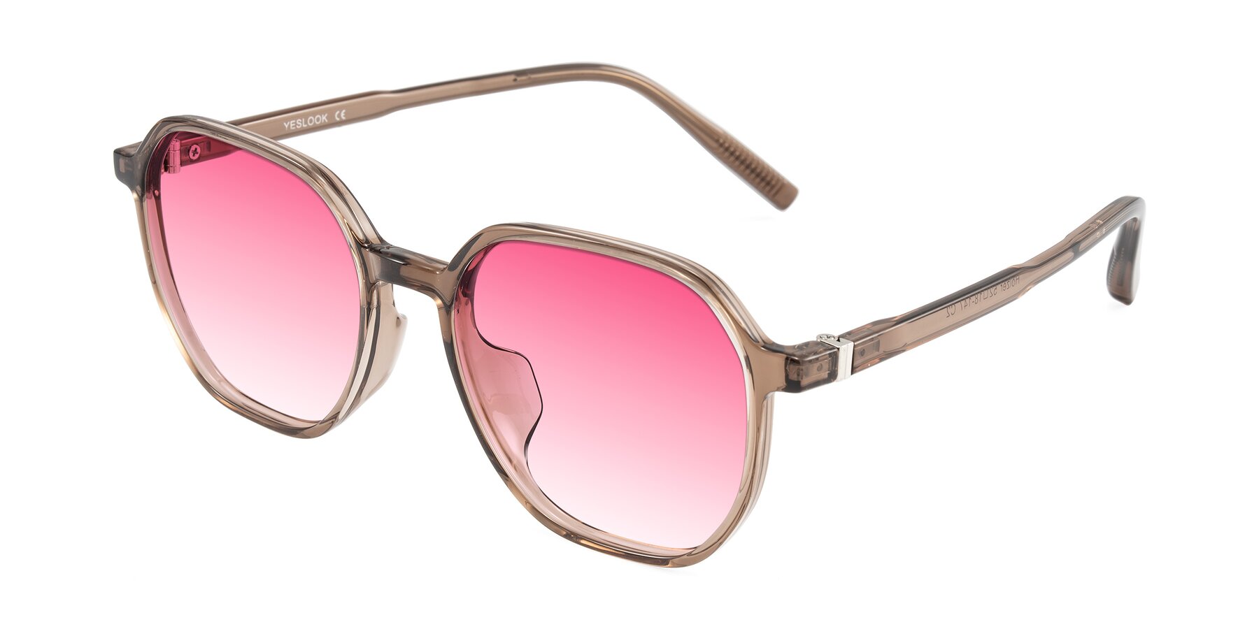 Angle of Holzer in Coffee with Pink Gradient Lenses