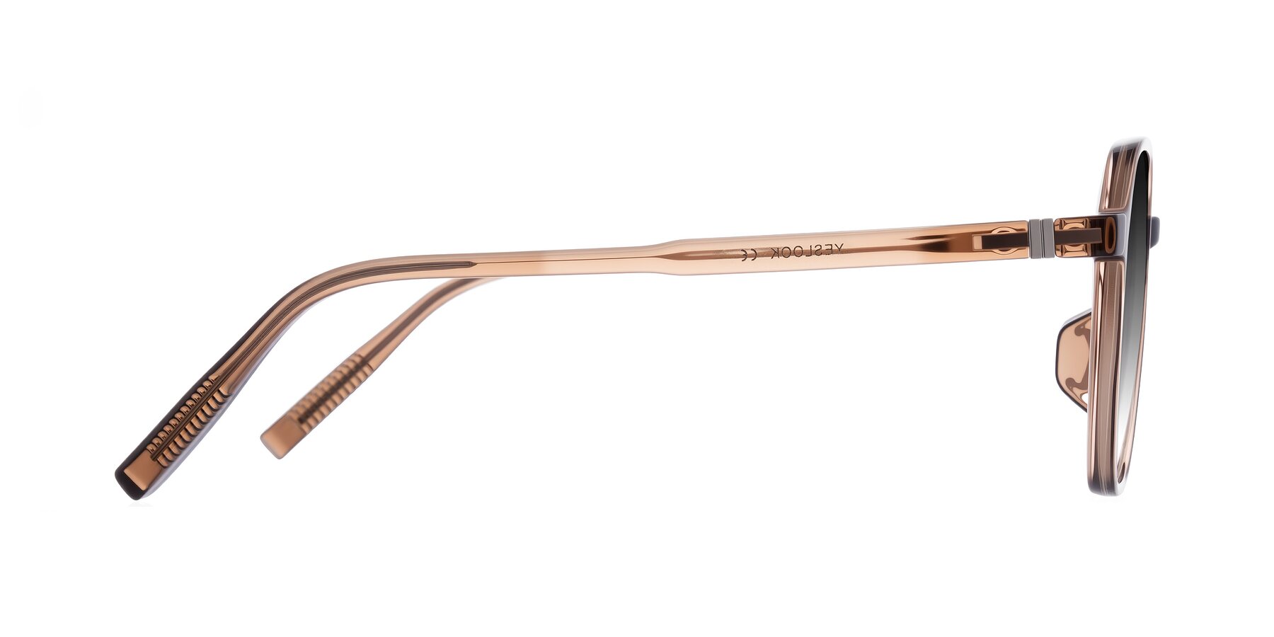 Side of Holzer in Coffee with Gray Gradient Lenses