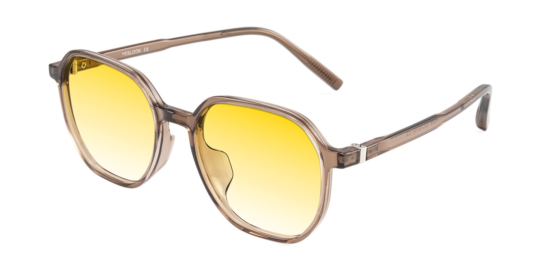 Angle of Holzer in Coffee with Yellow Gradient Lenses