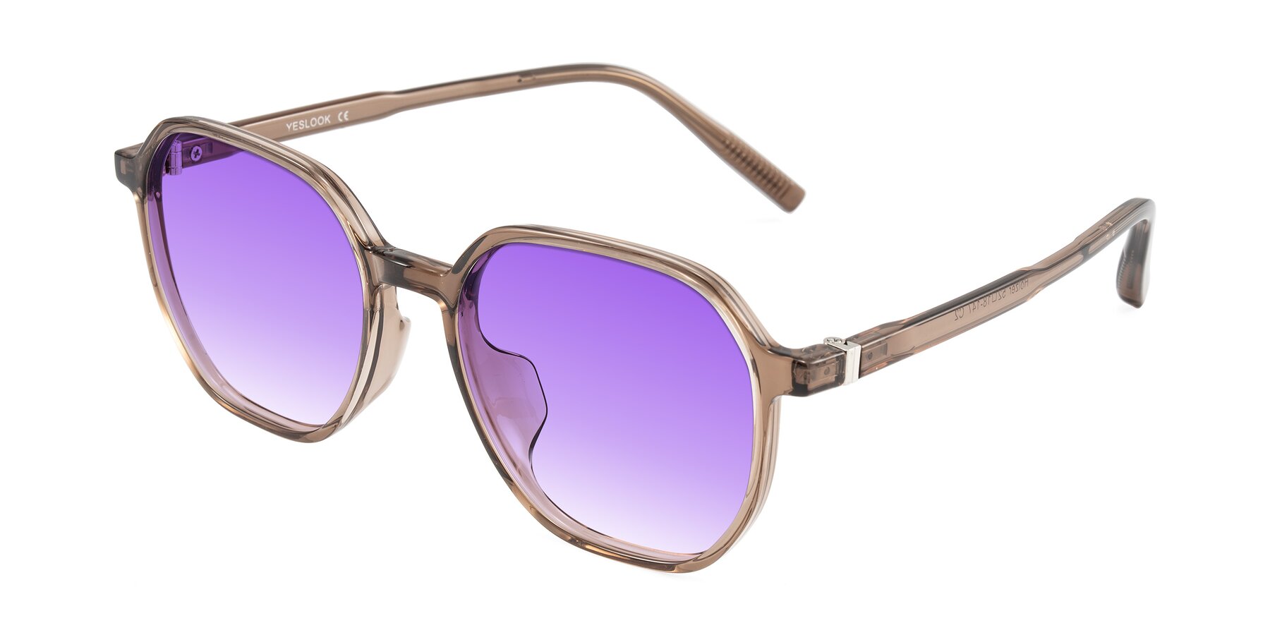 Angle of Holzer in Coffee with Purple Gradient Lenses