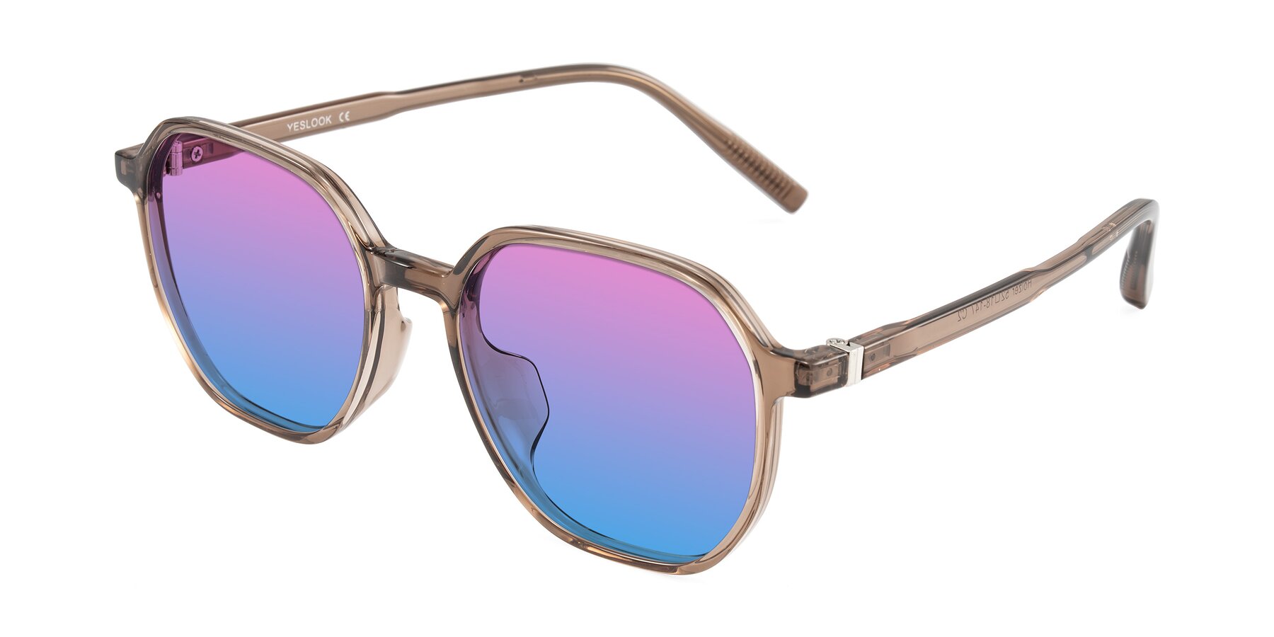 Angle of Holzer in Coffee with Pink / Blue Gradient Lenses