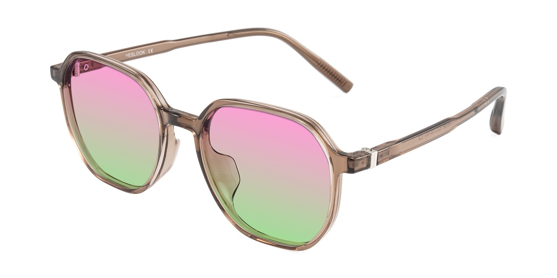 Angle of Holzer in Coffee with Pink / Green Gradient Lenses