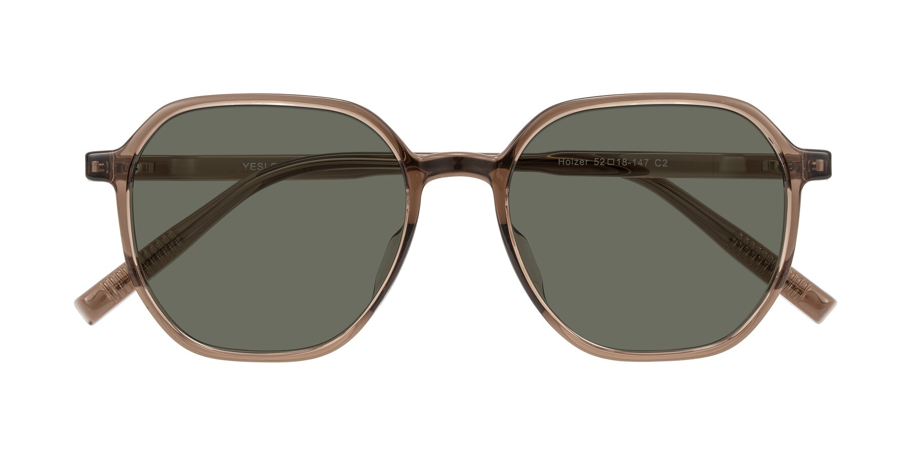 Folded Front of Holzer in Coffee with Gray Polarized Lenses