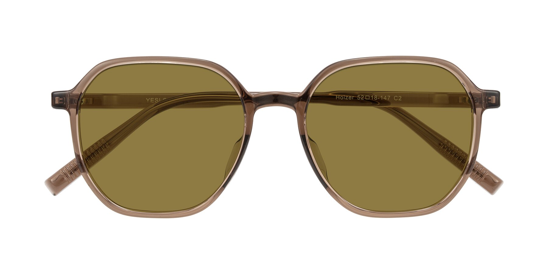 Folded Front of Holzer in Coffee with Brown Polarized Lenses