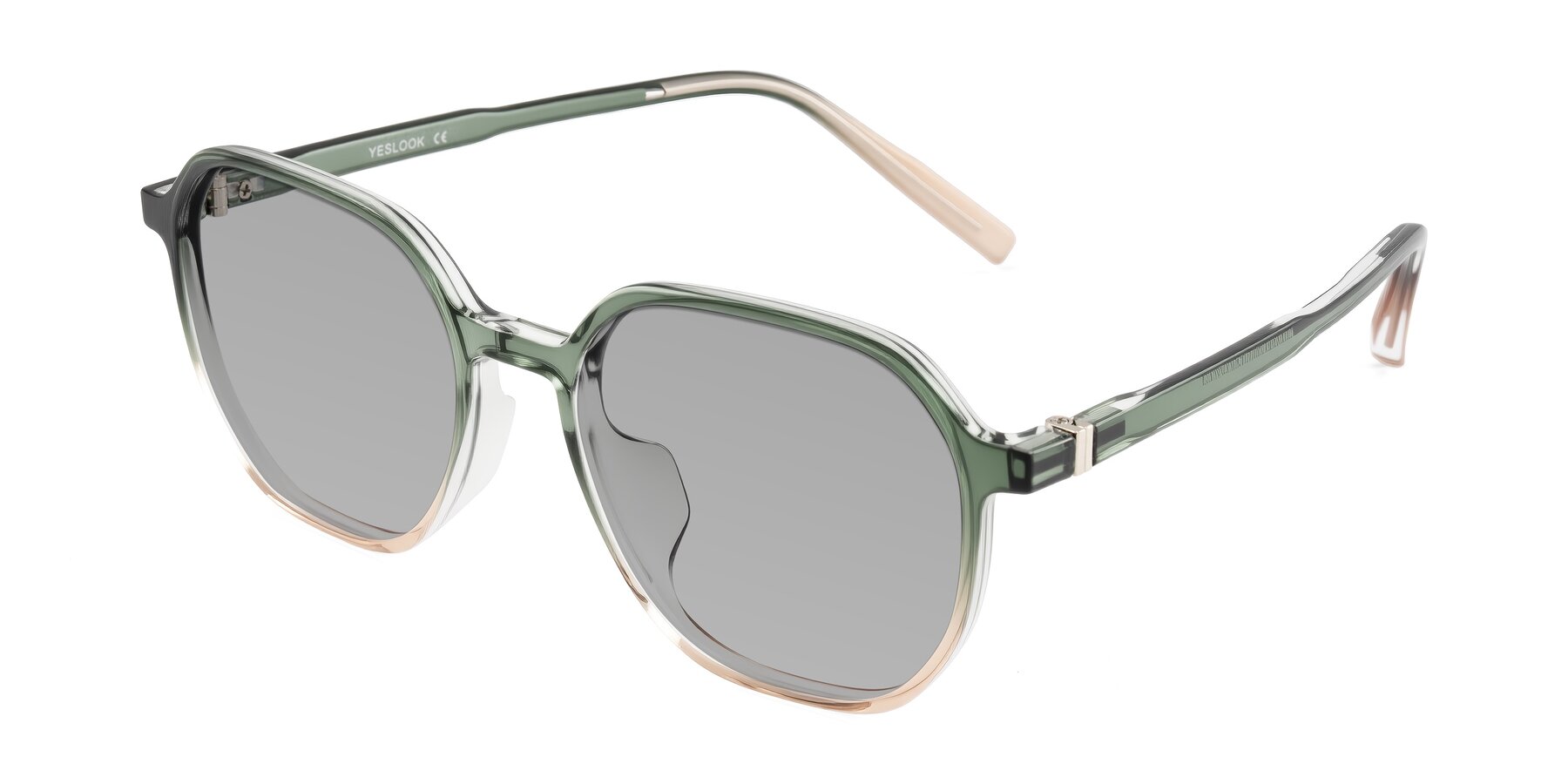 Angle of Holzer in Gradient Green with Light Gray Tinted Lenses