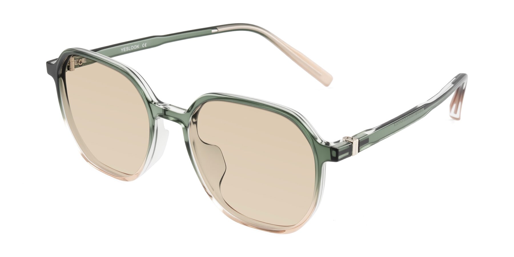 Angle of Holzer in Gradient Green with Light Brown Tinted Lenses