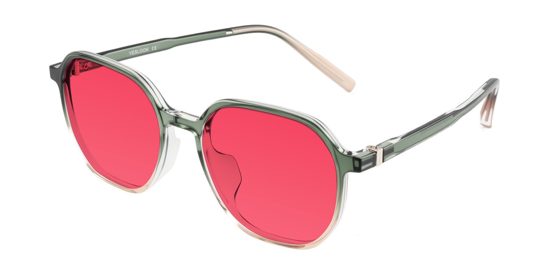 Angle of Holzer in Gradient Green with Red Tinted Lenses