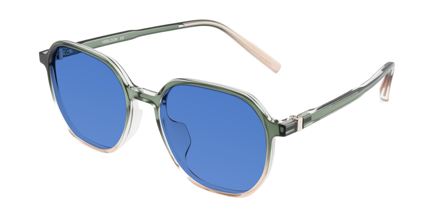 Angle of Holzer in Gradient Green with Blue Tinted Lenses