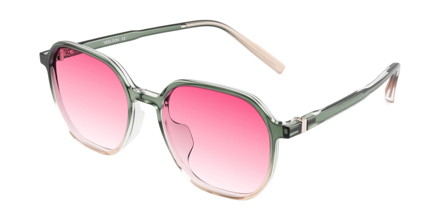Angle of Holzer in Gradient Green with Pink Gradient Lenses