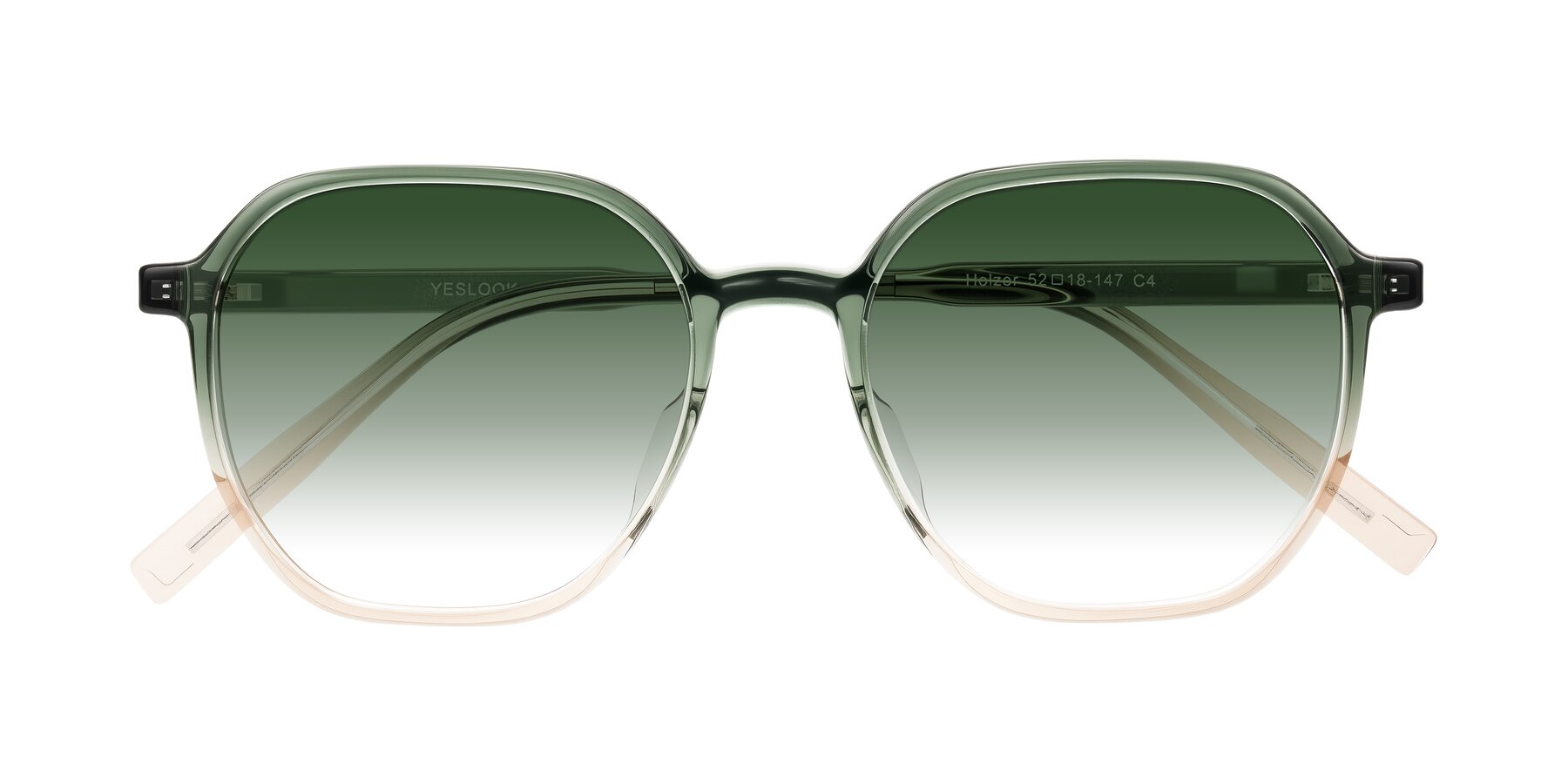 Folded Front of Holzer in Gradient Green with Green Gradient Lenses