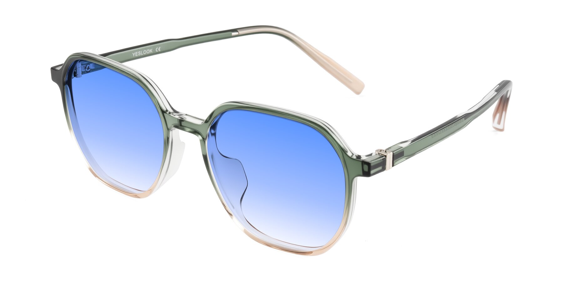 Angle of Holzer in Gradient Green with Blue Gradient Lenses