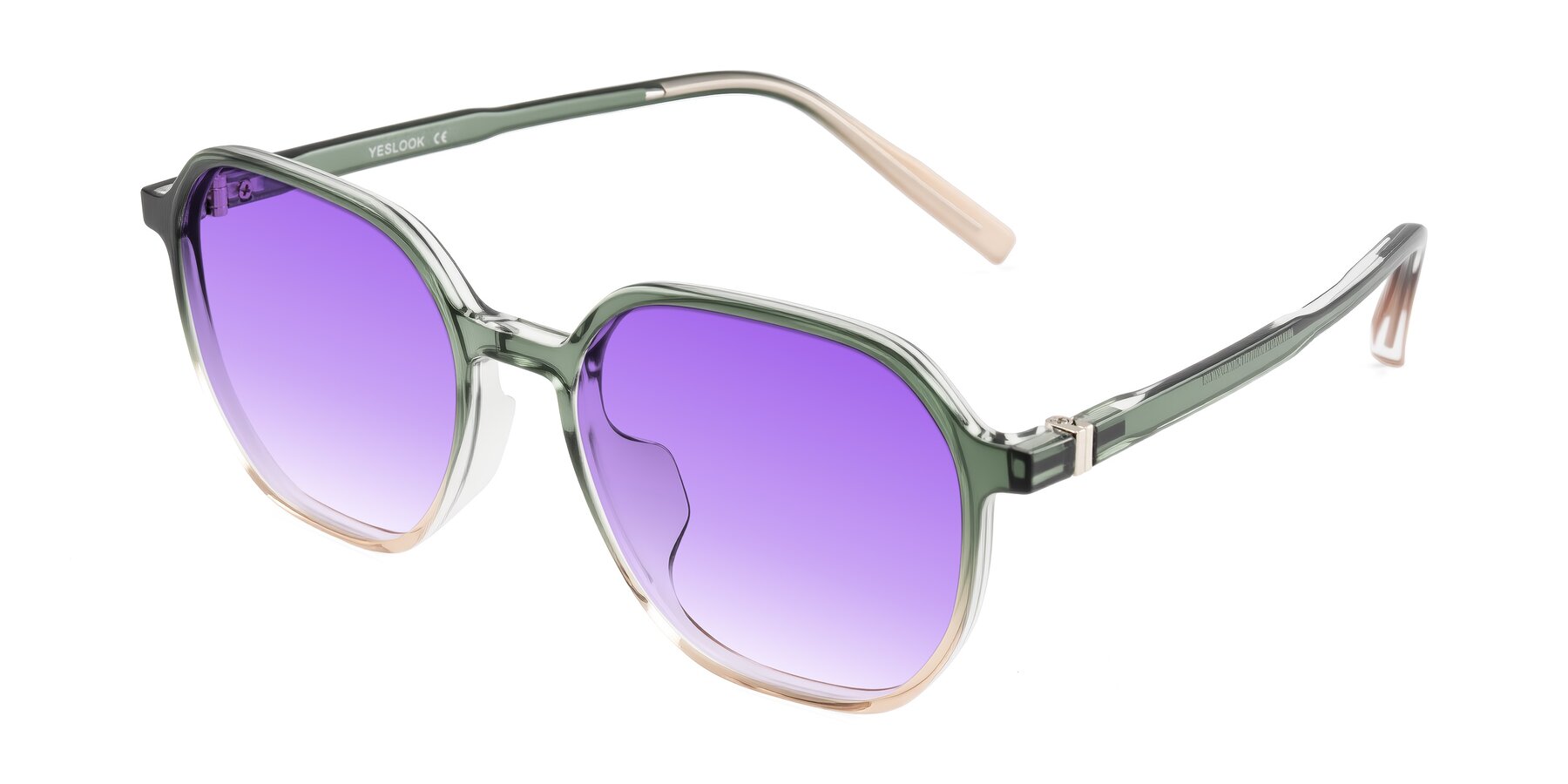 Angle of Holzer in Gradient Green with Purple Gradient Lenses