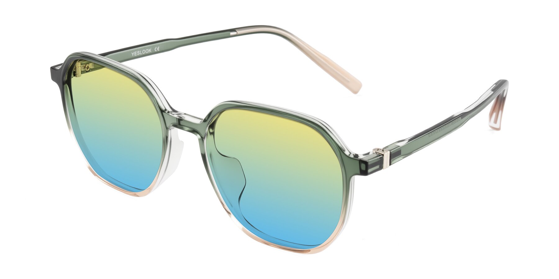 Angle of Holzer in Gradient Green with Yellow / Blue Gradient Lenses