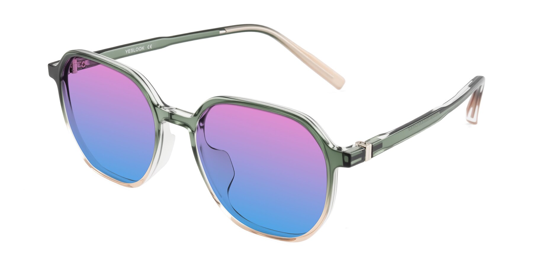 Angle of Holzer in Gradient Green with Pink / Blue Gradient Lenses