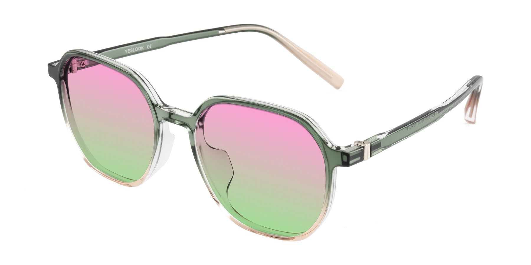 Angle of Holzer in Gradient Green with Pink / Green Gradient Lenses