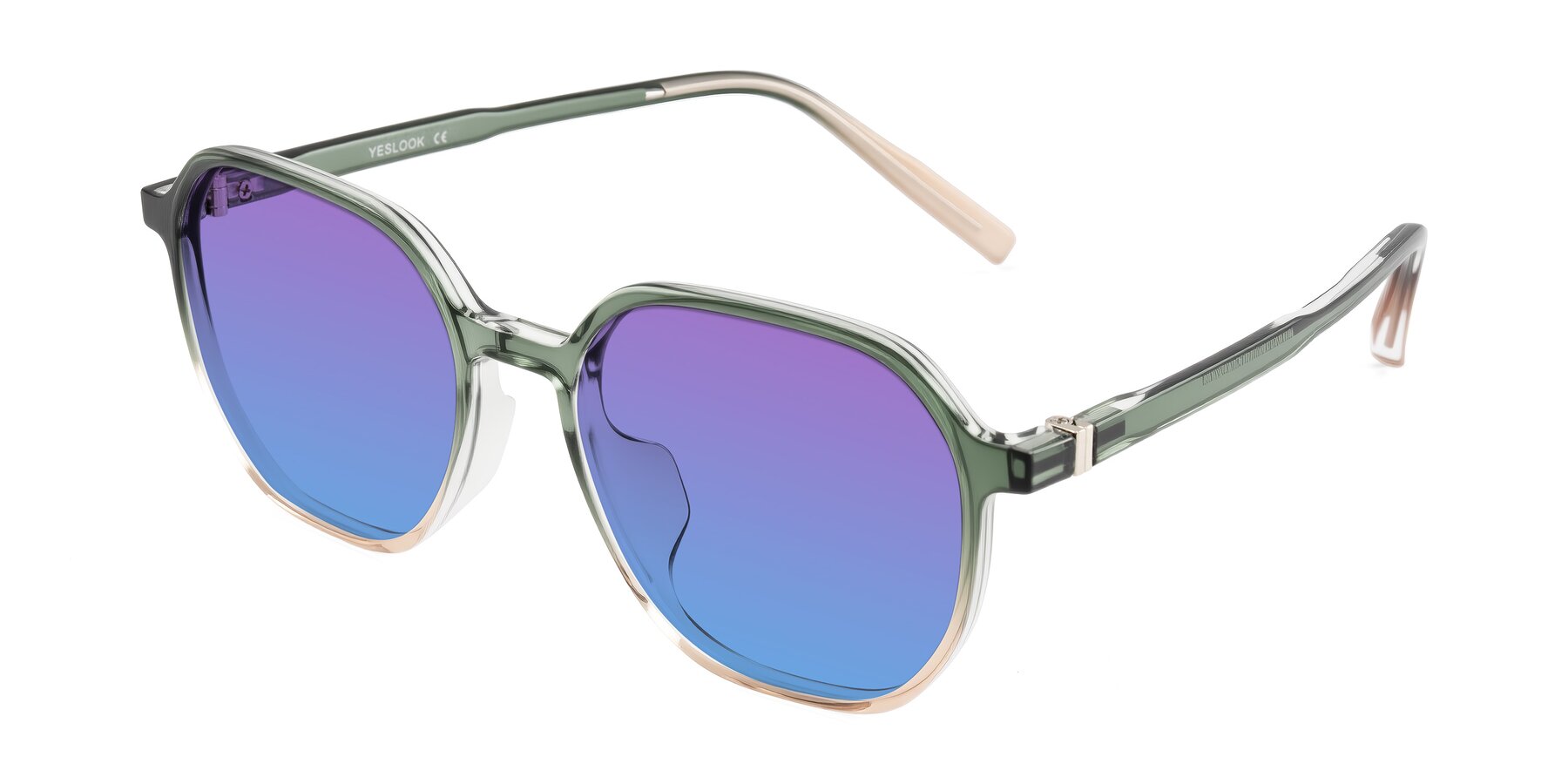 Angle of Holzer in Gradient Green with Purple / Blue Gradient Lenses