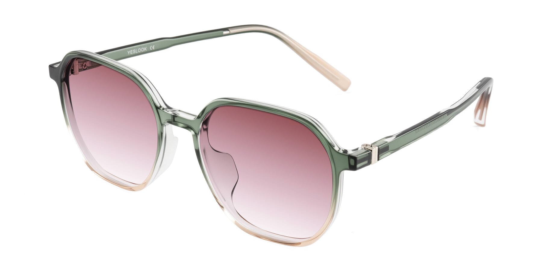 Angle of Holzer in Gradient Green with Garnet Gradient Lenses
