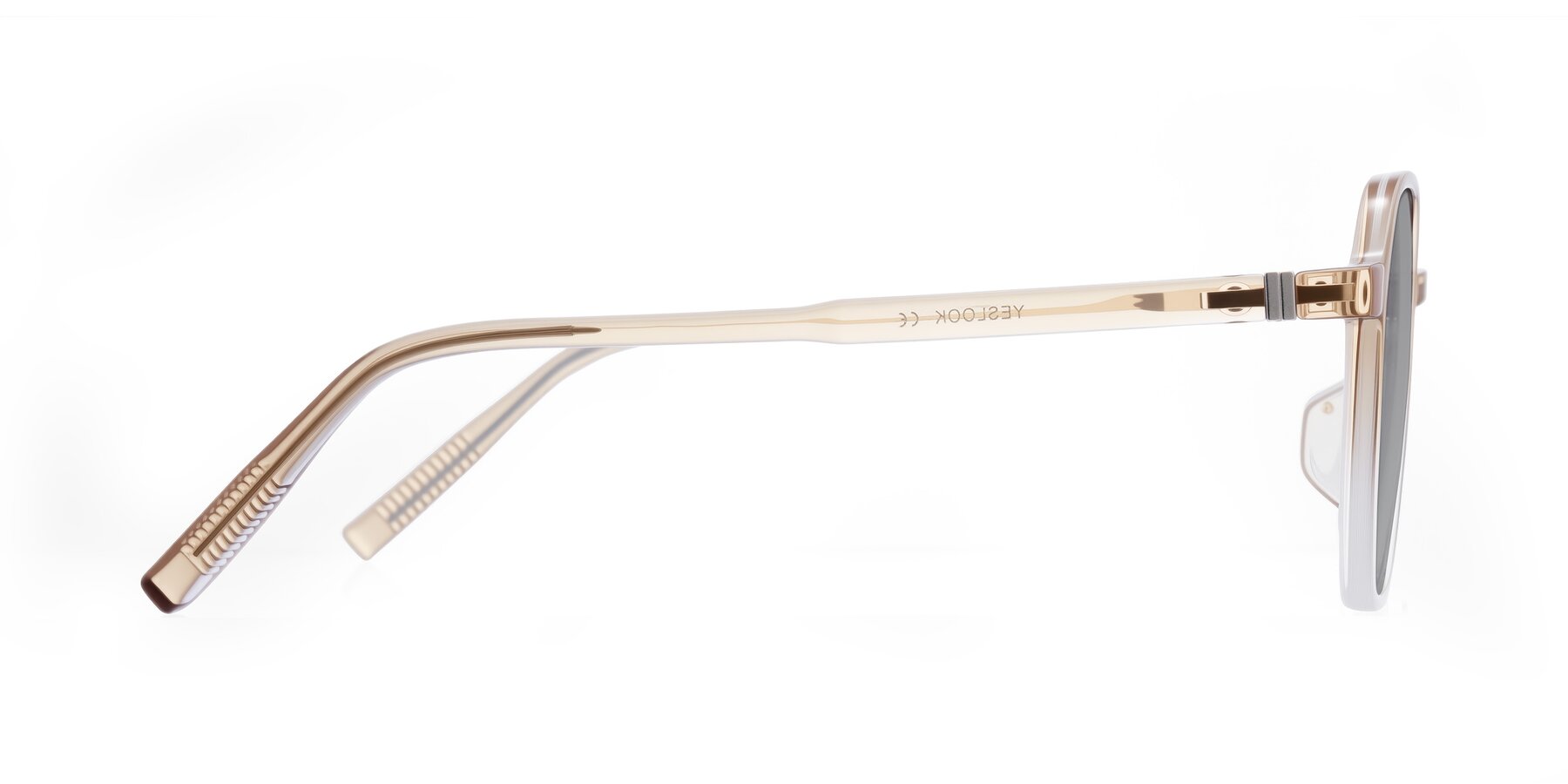 Side of Holzer in Gradient Amber with Light Gray Tinted Lenses