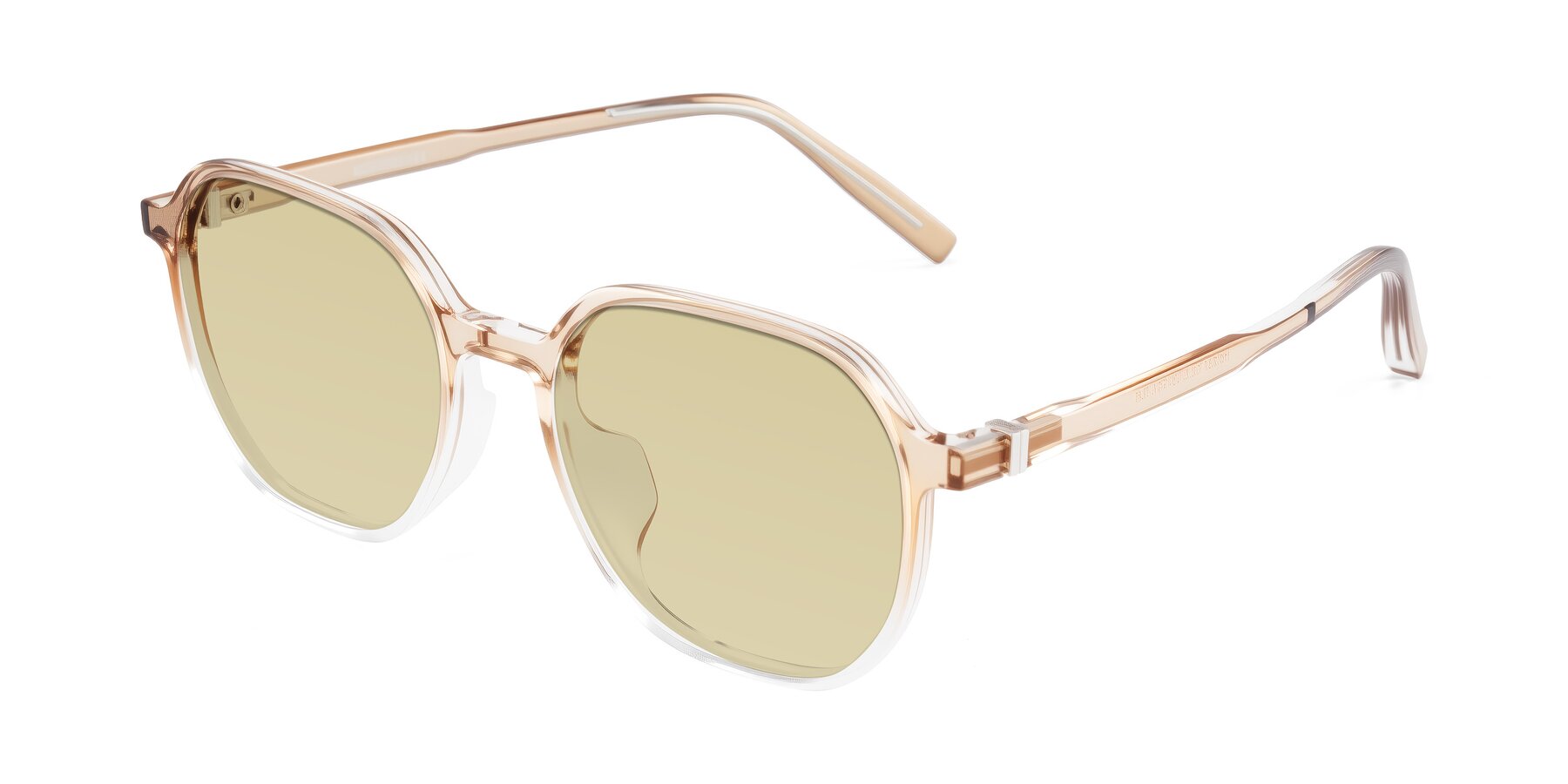 Angle of Holzer in Gradient Amber with Light Champagne Tinted Lenses