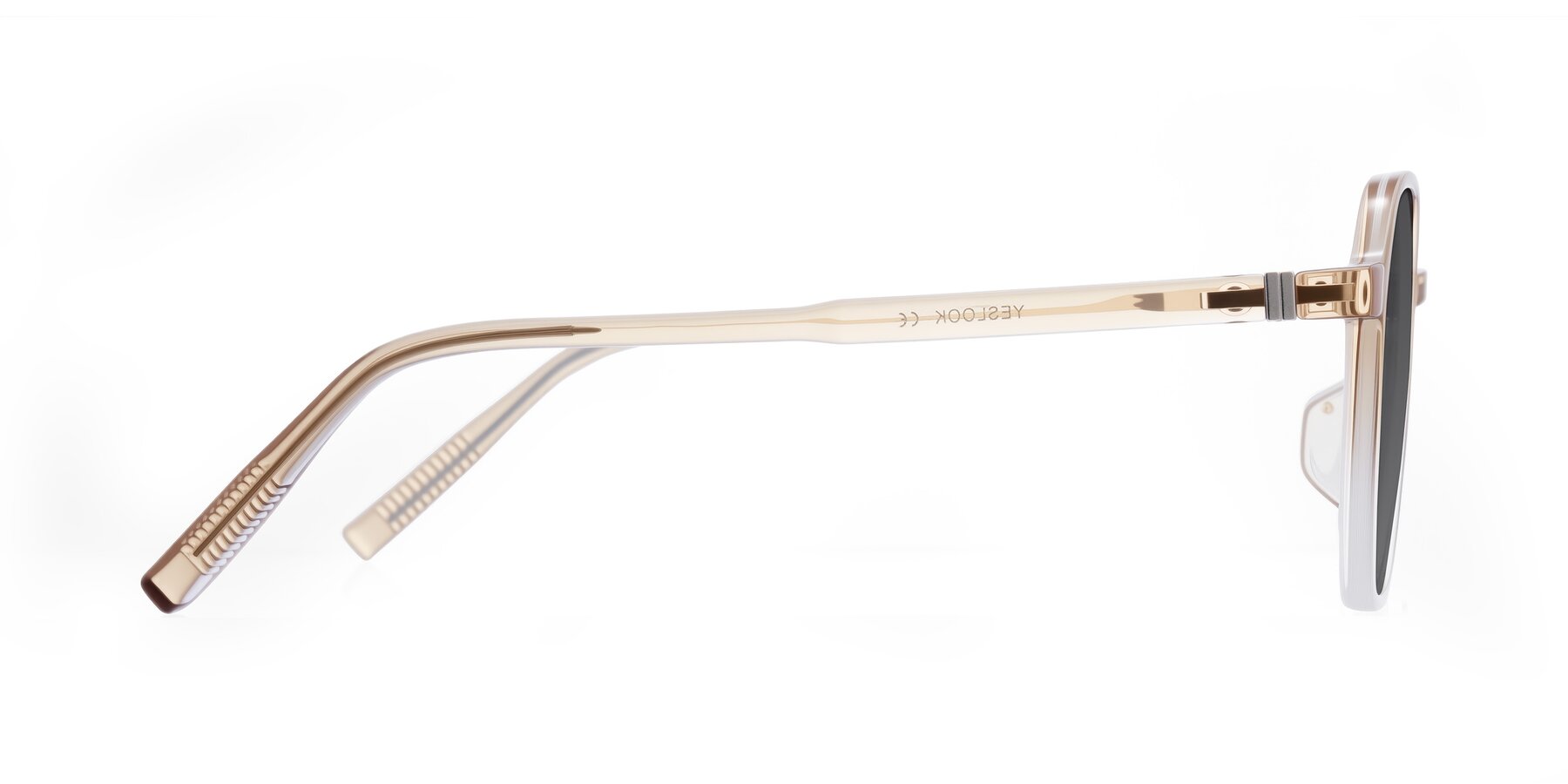 Side of Holzer in Gradient Amber with Medium Gray Tinted Lenses