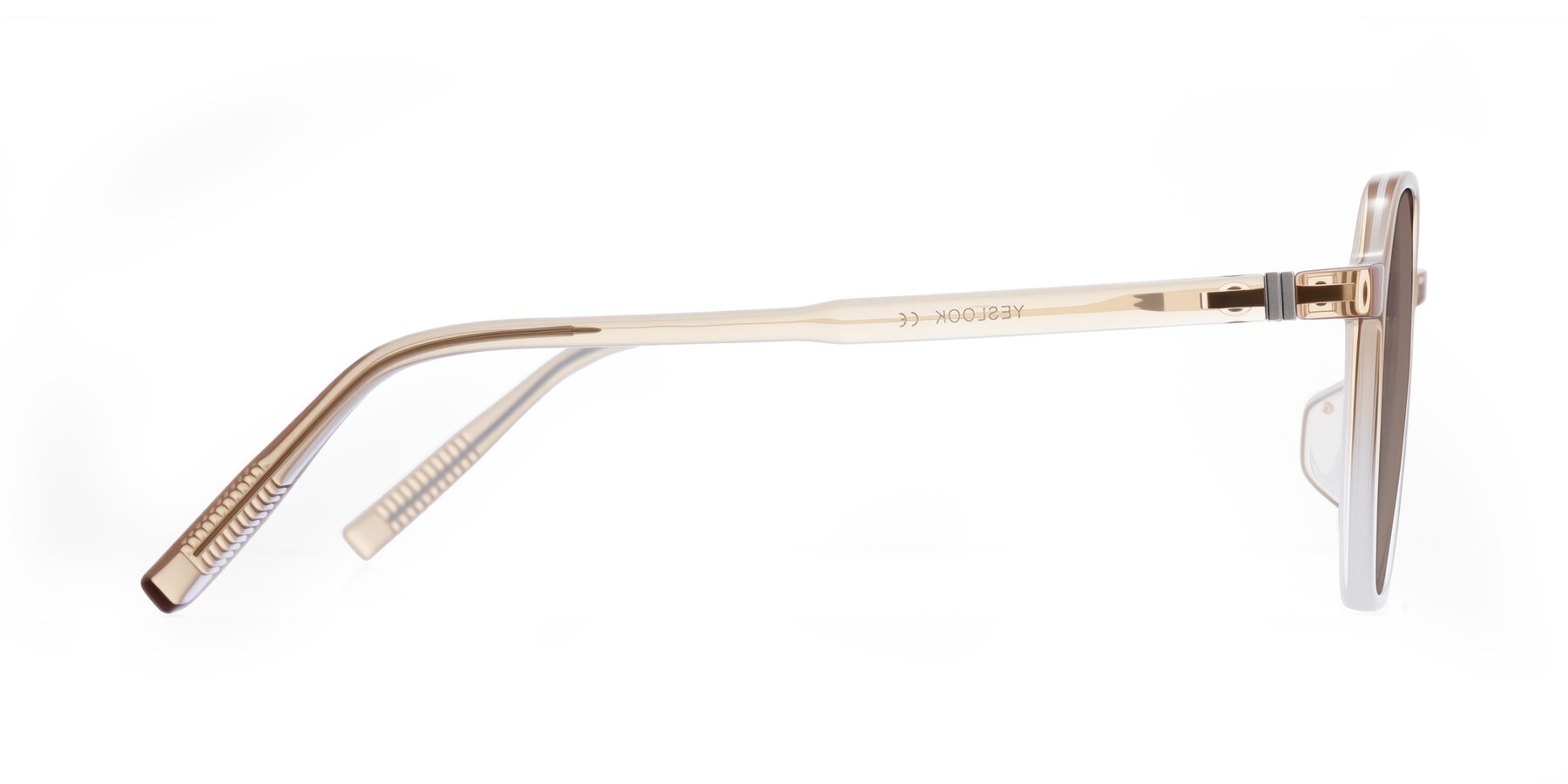 Side of Holzer in Gradient Amber with Medium Brown Tinted Lenses