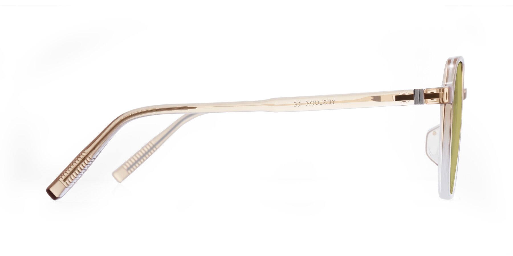 Side of Holzer in Gradient Amber with Medium Champagne Tinted Lenses