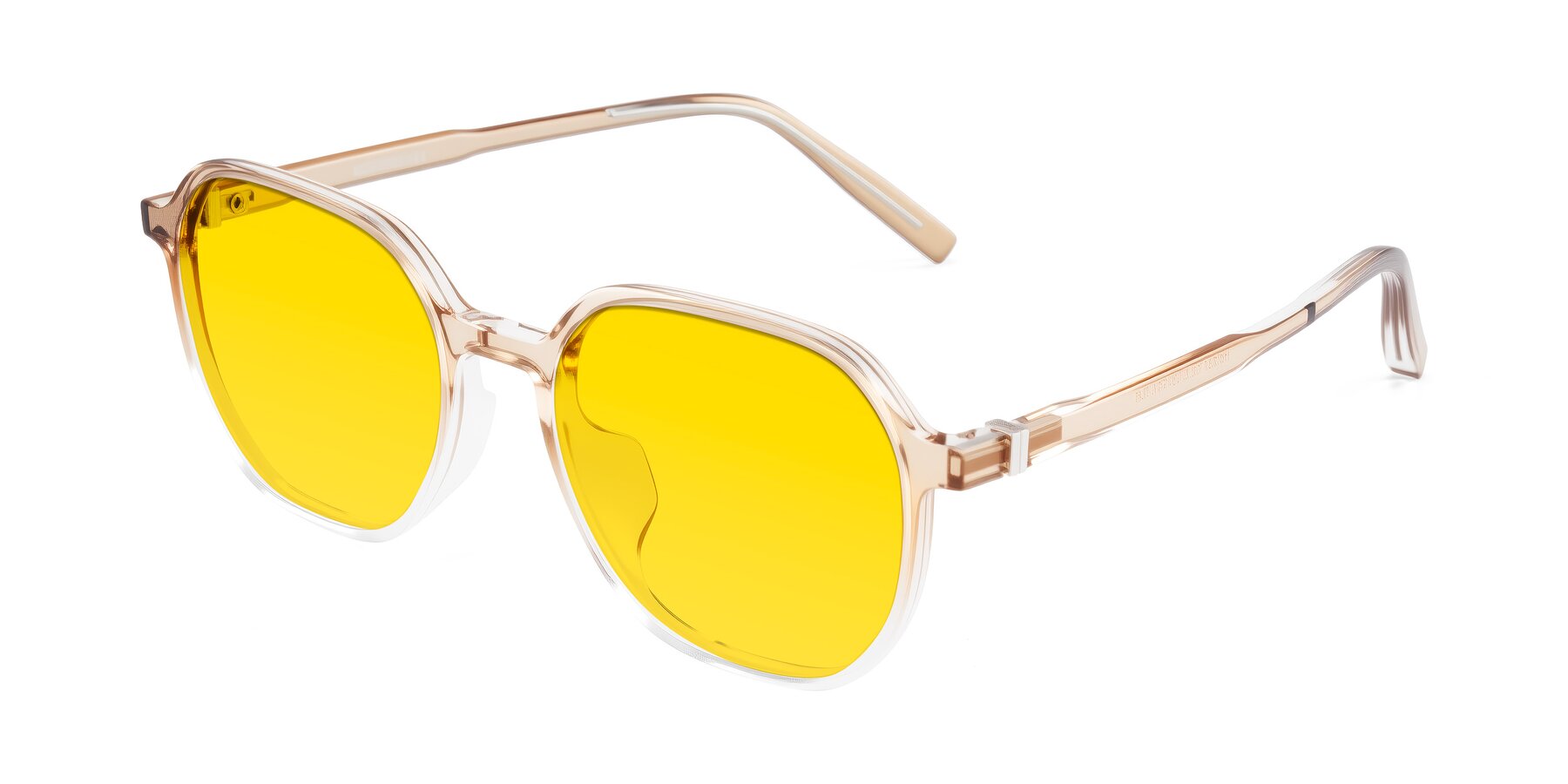 Angle of Holzer in Gradient Amber with Yellow Tinted Lenses