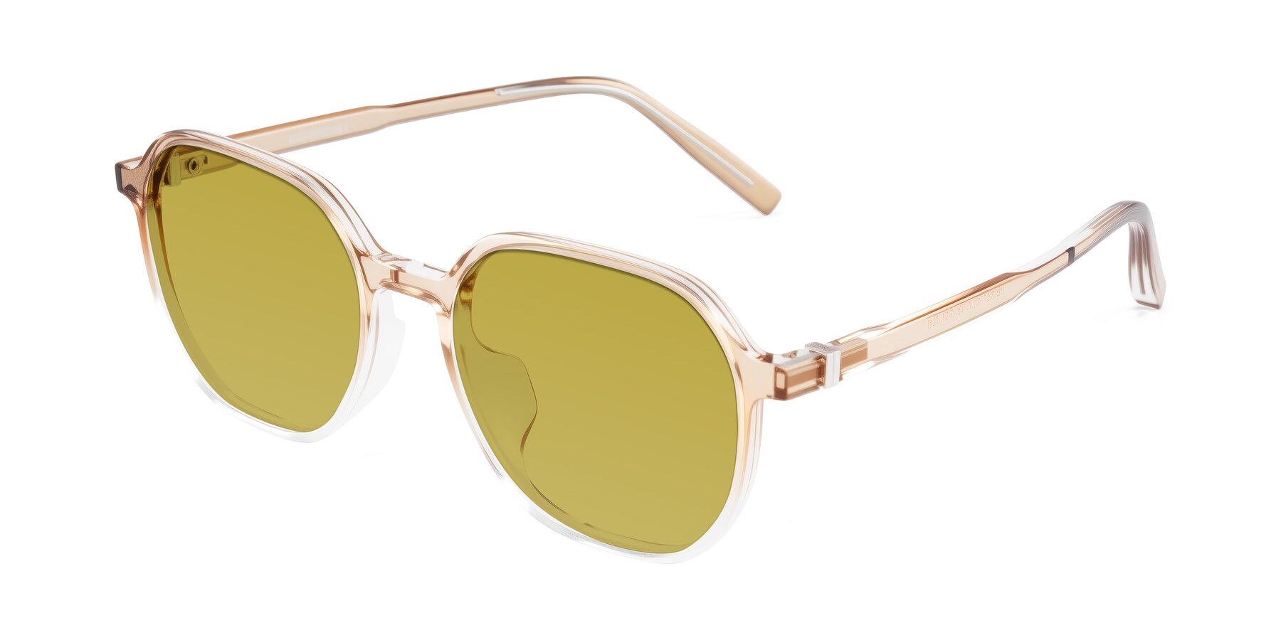Angle of Holzer in Gradient Amber with Champagne Tinted Lenses