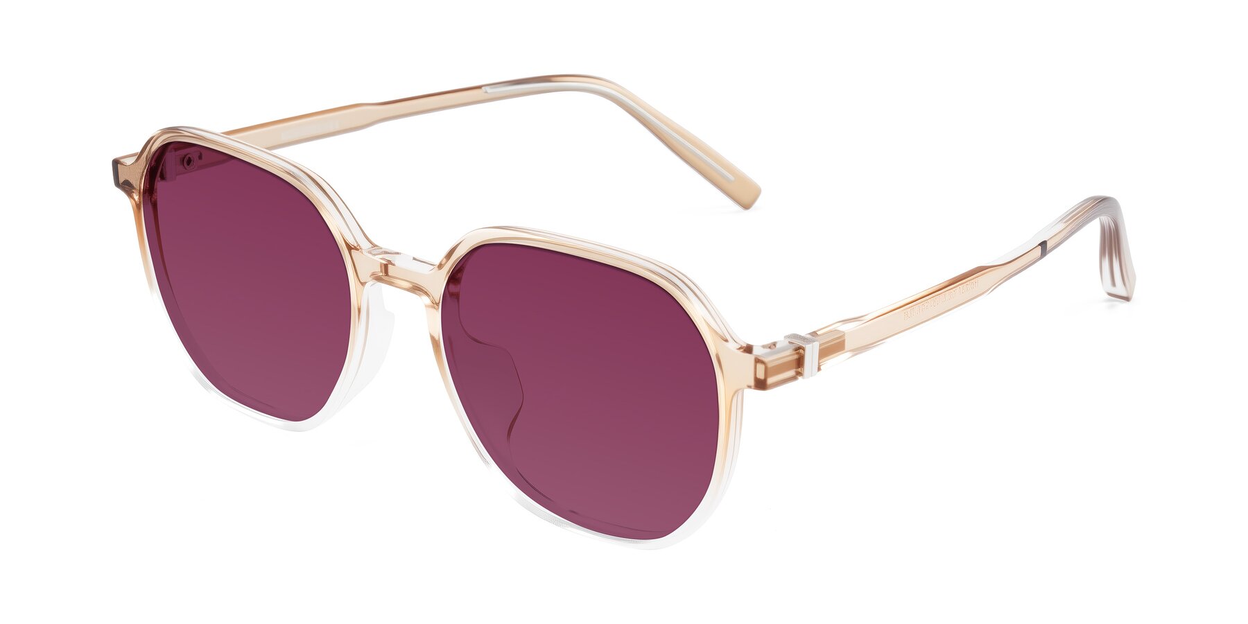 Angle of Holzer in Gradient Amber with Wine Tinted Lenses