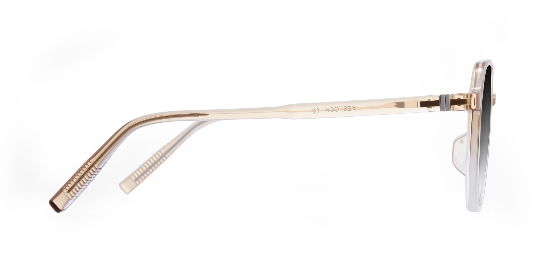 Side of Holzer in Gradient Amber with Gray Gradient Lenses