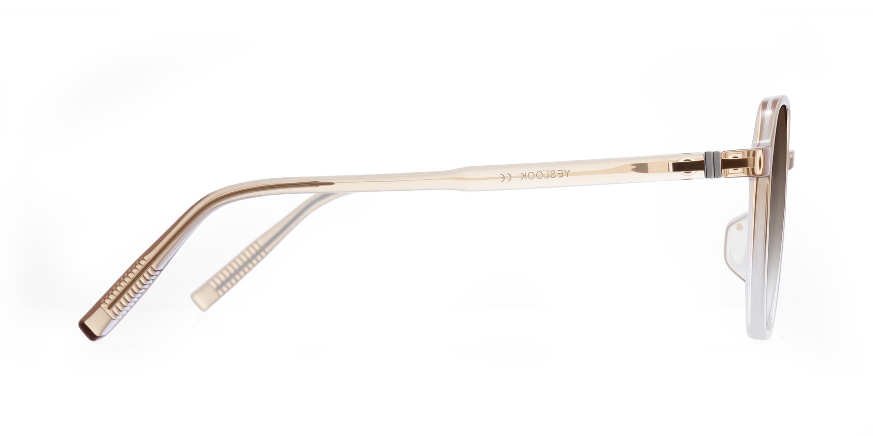 Side of Holzer in Gradient Amber with Brown Gradient Lenses