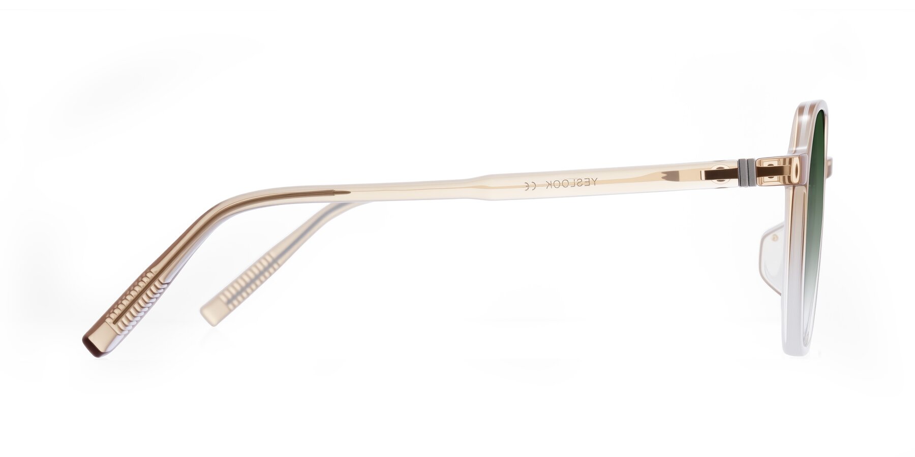 Side of Holzer in Gradient Amber with Green Gradient Lenses