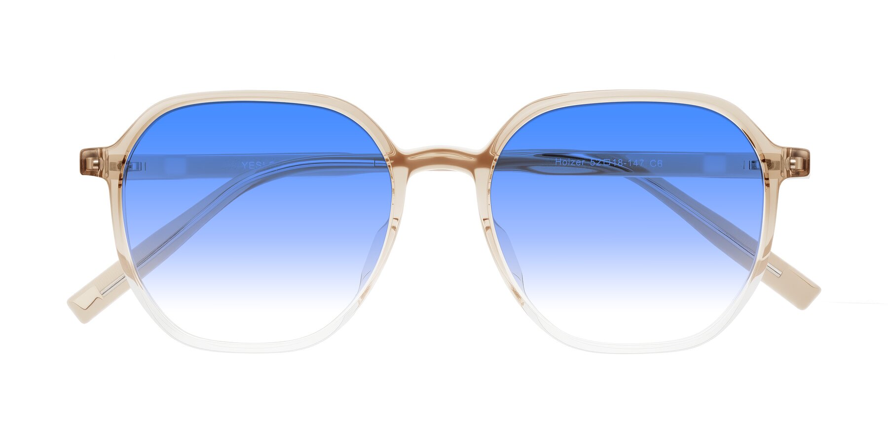 Folded Front of Holzer in Gradient Amber with Blue Gradient Lenses
