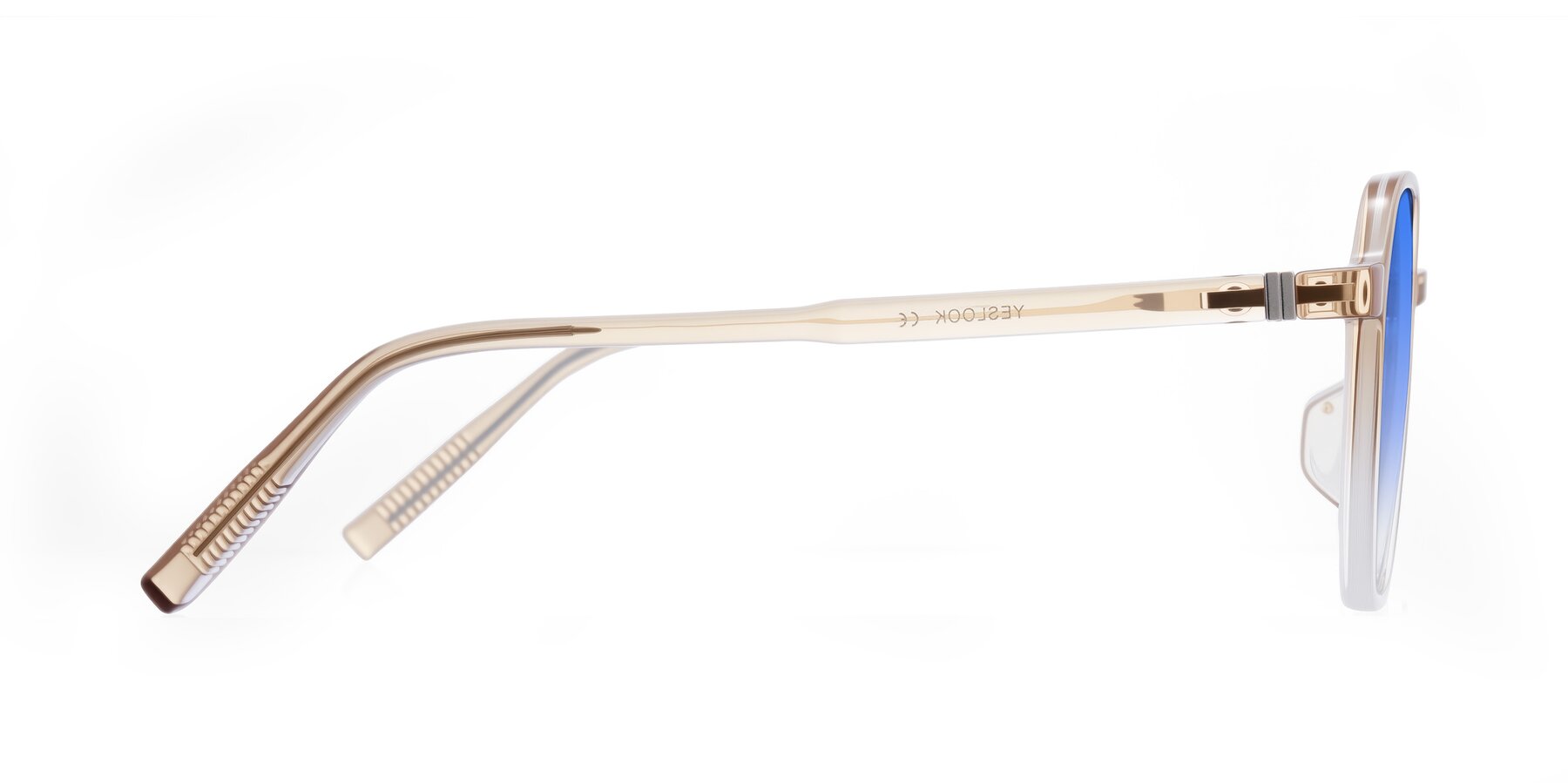 Side of Holzer in Gradient Amber with Blue Gradient Lenses