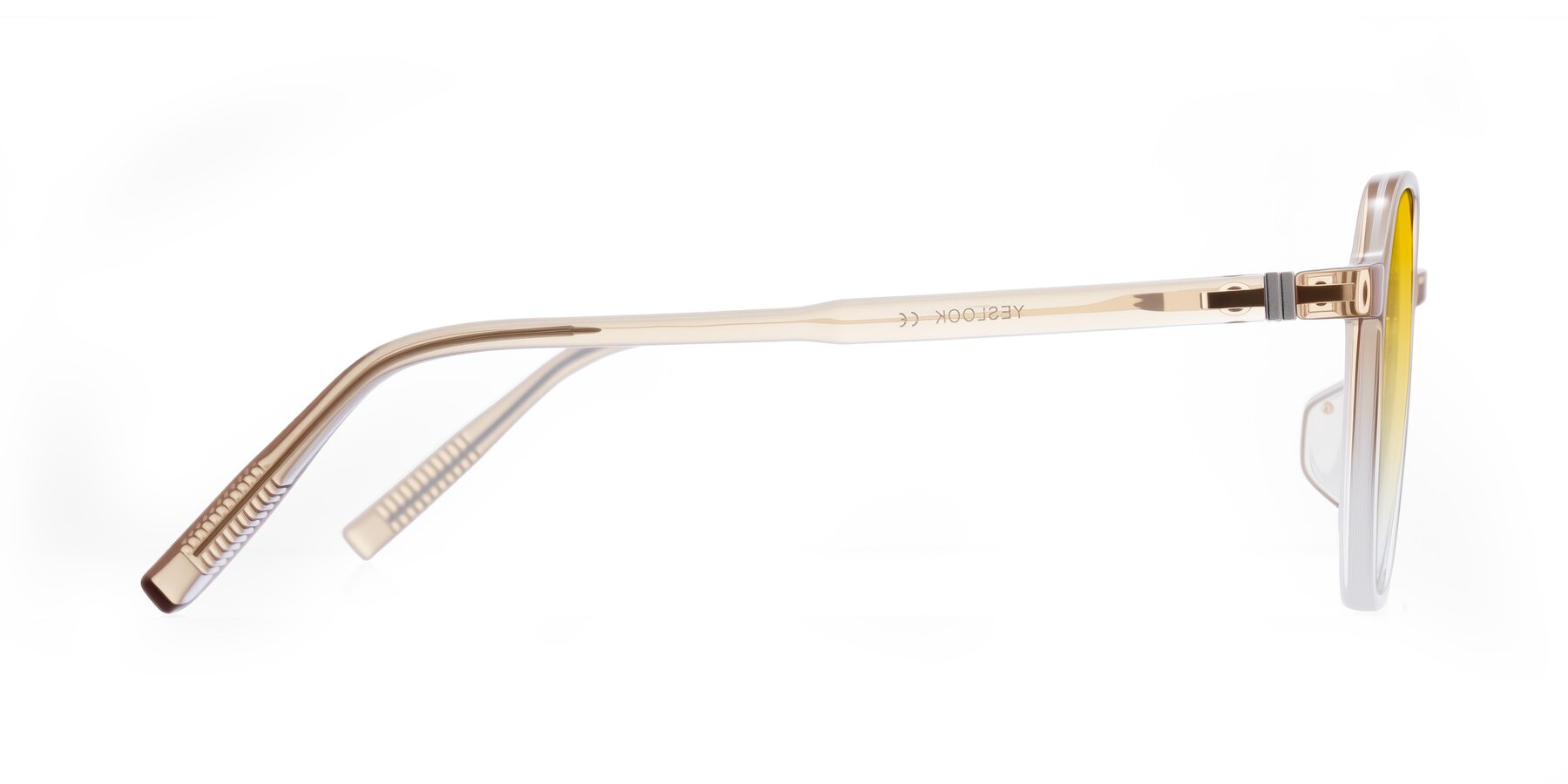 Side of Holzer in Gradient Amber with Yellow Gradient Lenses